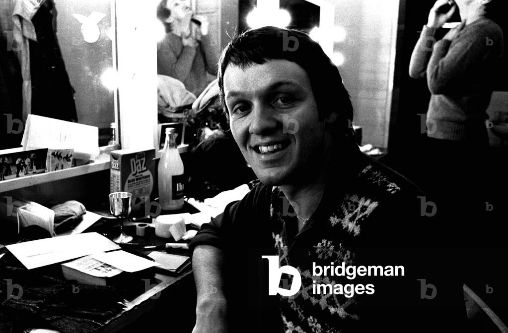 Young Humshaugh actor Kevin Whately at the start of his career at the Newcastle Playhouse in Toad of Toad Hall on 13th December 1979 (b/w photo)