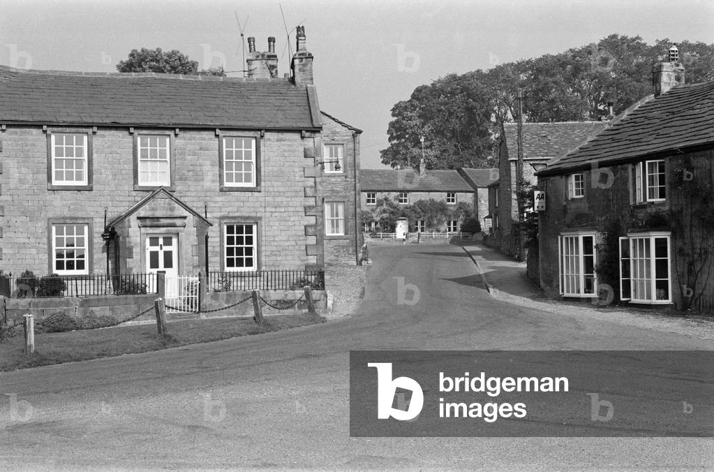 Burnsall, near Skipton, North Yorkshire, September 1971 (b/w photo)