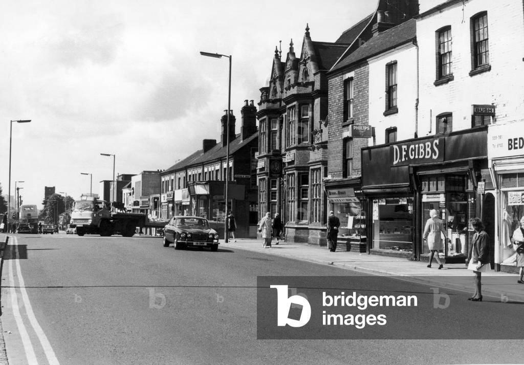 Foleshill Road, Foleshill Coventry 2nd June 1976 (b/w photo)