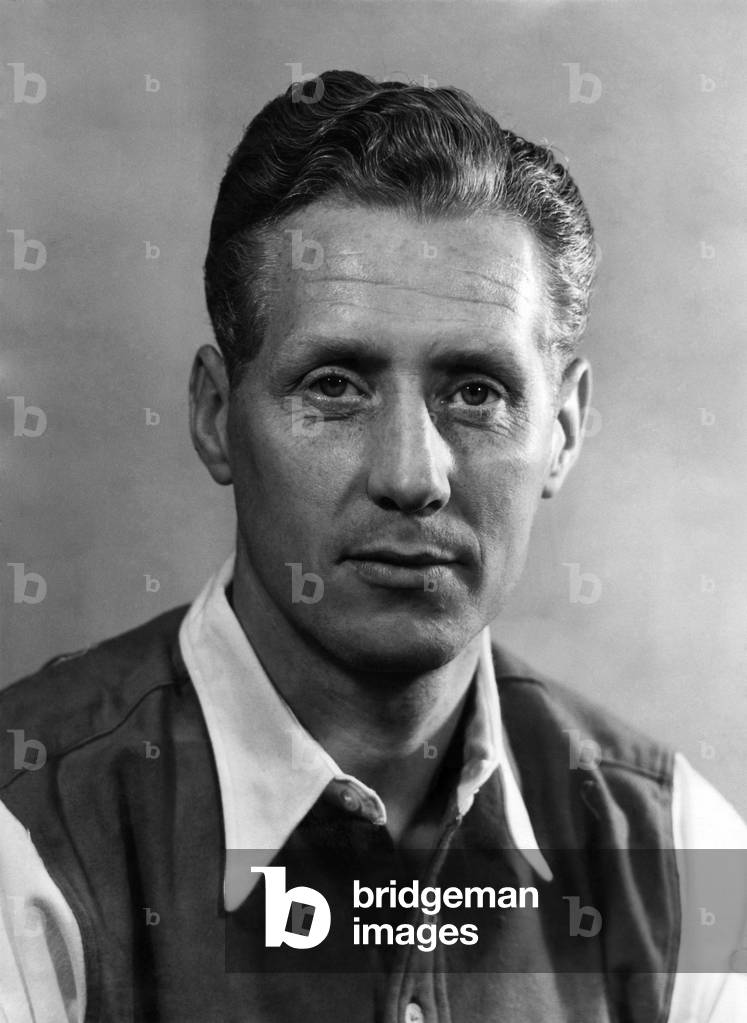 Archie Macaulay (right-half) Archie Macauley round well. they have taken the setbacks of the last two seasons without too much complaint. August 1948 (photo)