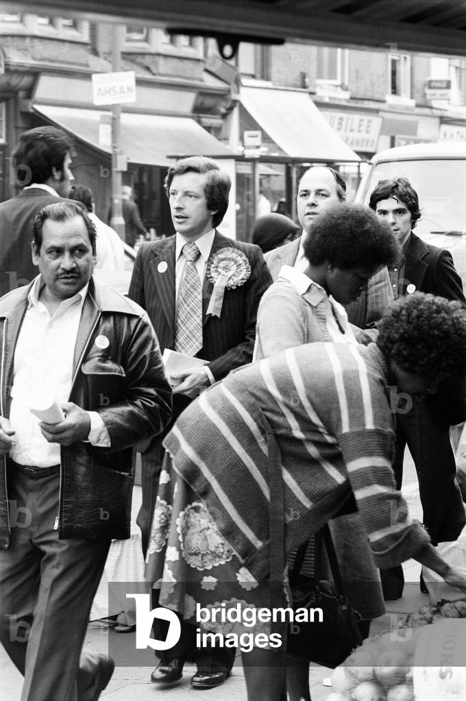 Ladywood, Birmingham, 13th August 1977. By-election, to be held on 18th August 1977. Pictured, Labour candidate, John Sever, 1977 (b/w photo)