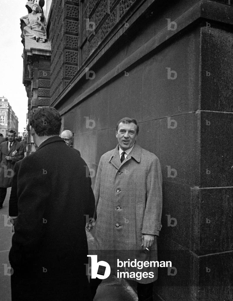 The Krays trial at The Old Bailey. Charlie Kray. 15th April 1965 (b/w photo)