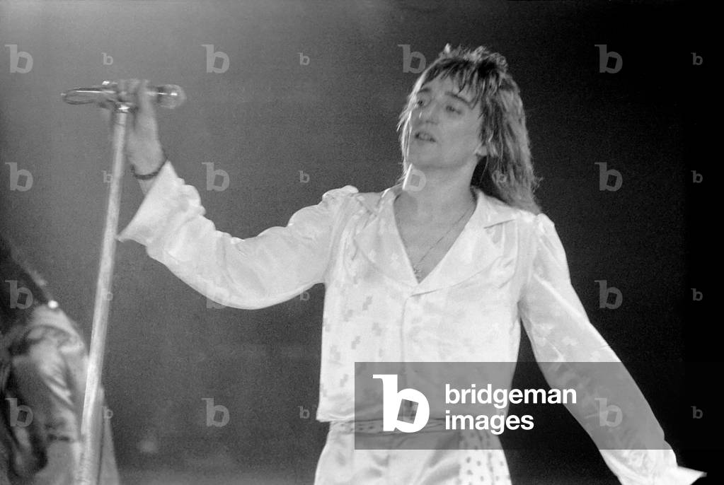 Rod Stewart and Faces. Concert in USA, April 1975