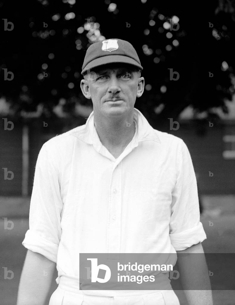 West Indian cricket team in England in 1933 Teddy Hoad, opening batsman, 4th May 1933 (b/w photo)