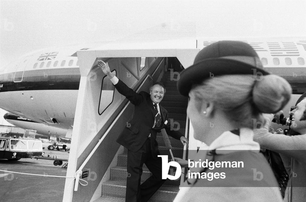 Inaugural flight of transatlantic Skytrain, September 1977