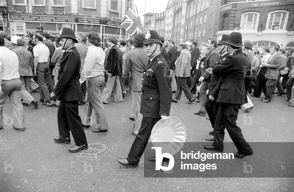 Lewisham Riots, August 1977 (b/w photo)