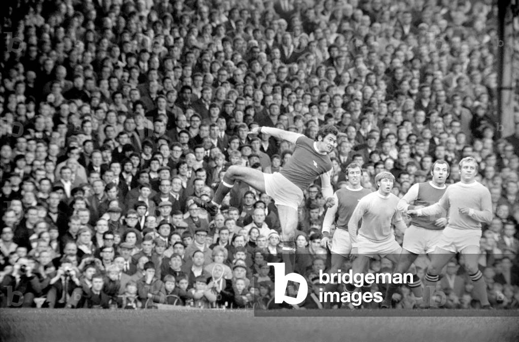 Sport Football. Arsenal vs. Manchester City. November 1969 (photo)