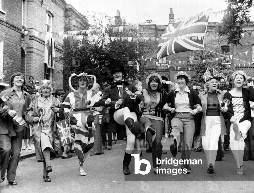 Queen's Silver Jubilee, June 1977 (b/w photo)