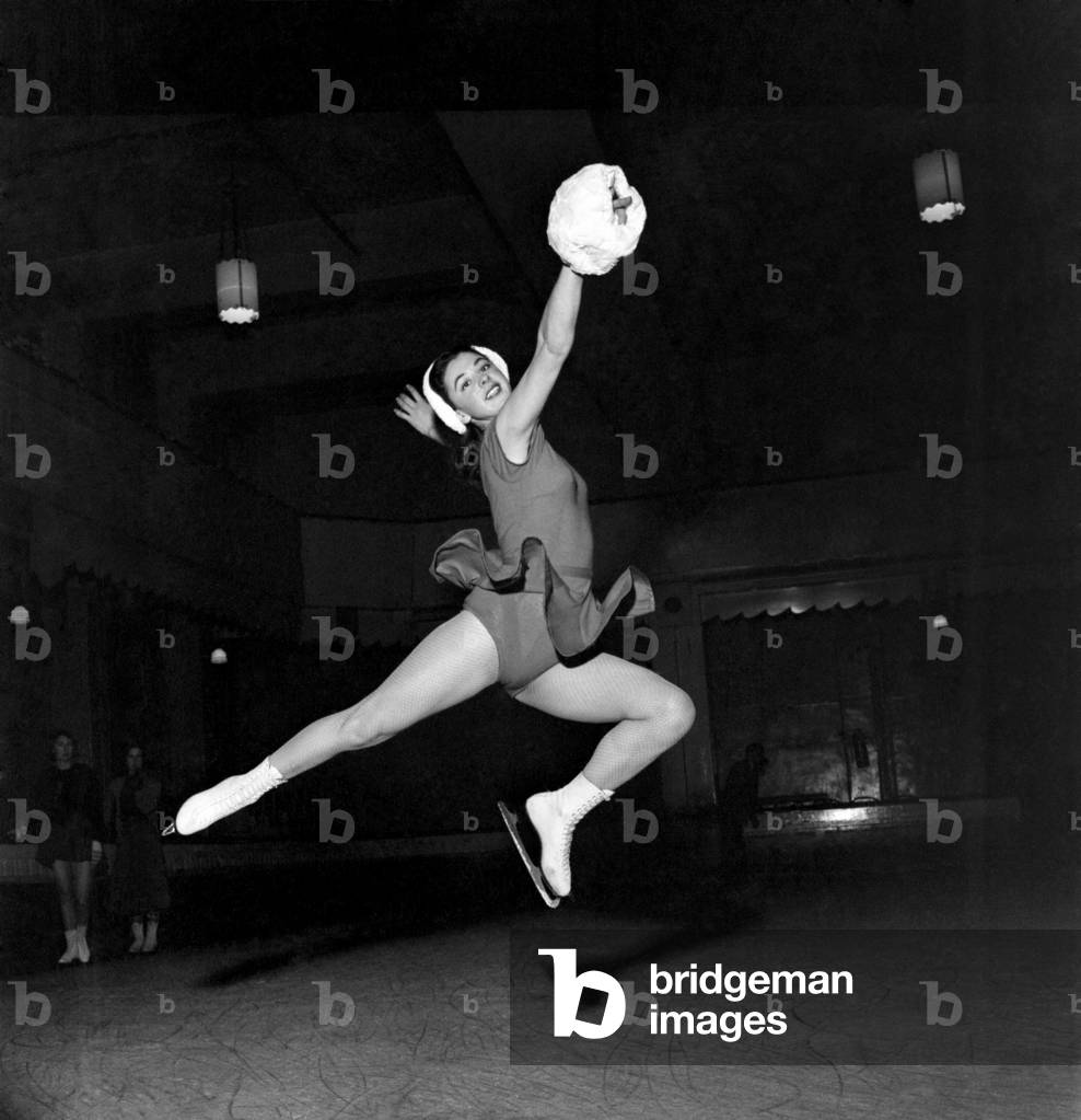 Maureen Pain, 21-year-old Skating Champion (She is the holder of 13 trophies, including 3 