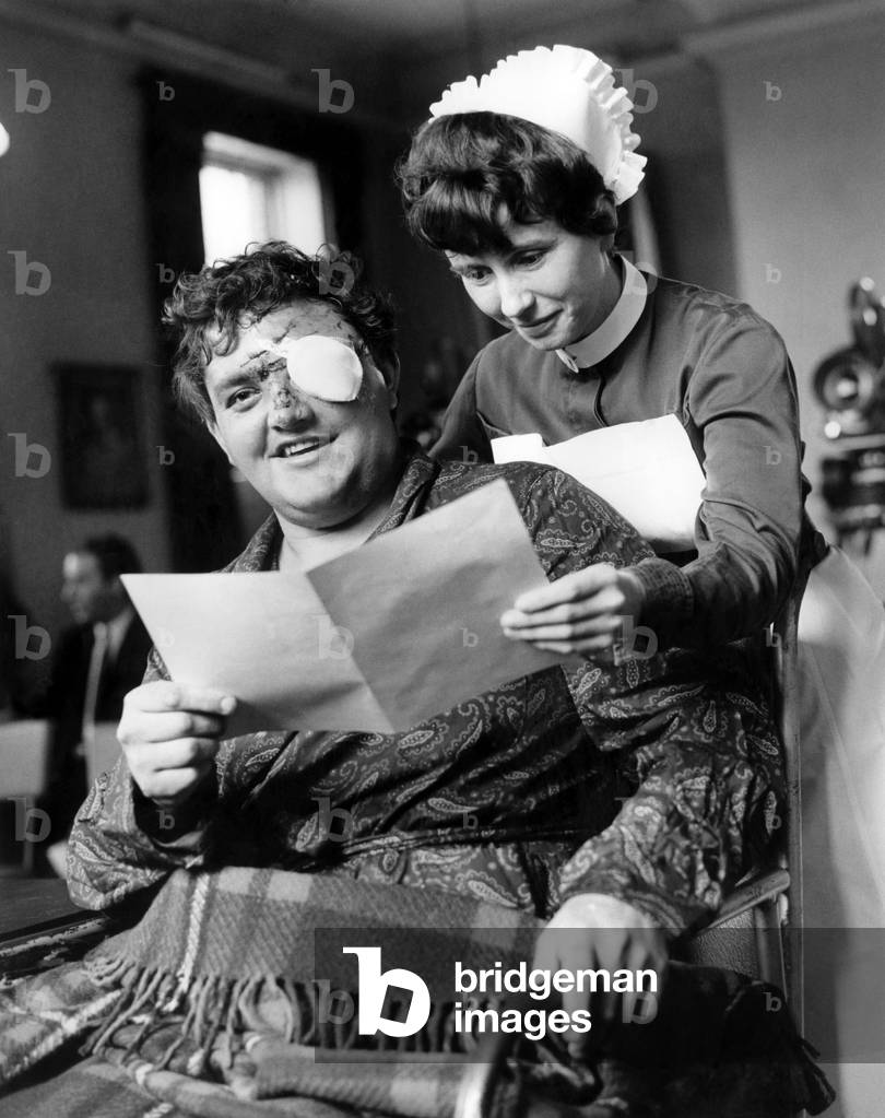 Colin Milburn, cricketer who lost an eye in a car crash, May 1969 (b/w photo)