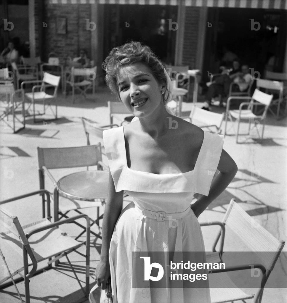 Italian actress Cosetta Greco in Venice. September 1952 C4467