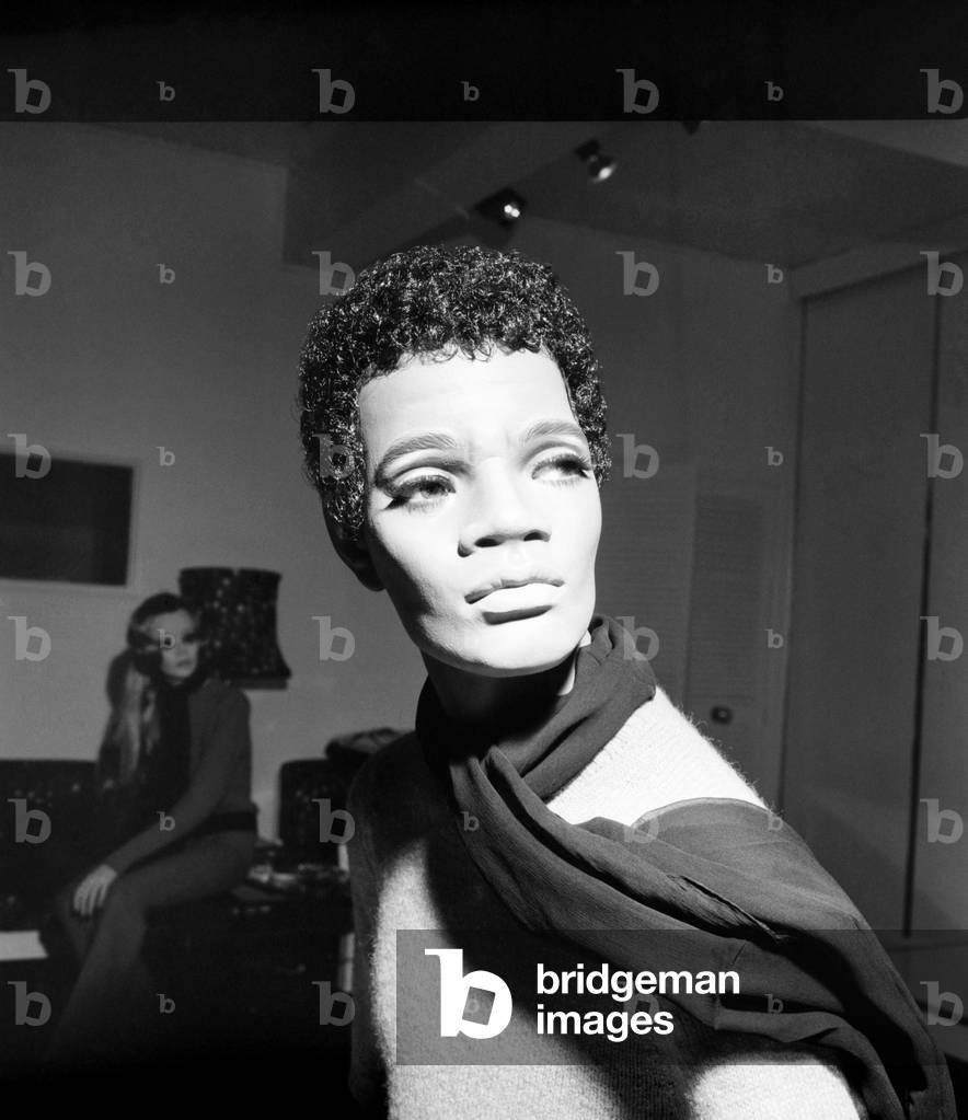 A relationship just for show?
Picture of a new display mannequins. To reflect the growing diversity of the population John Martin of London Ltd., Berners Street W.1. have created new shop manneguins. A black male mannequin seen here in store. The male model has a unccanny look of pop star Michael Jackson during his Thriller Album period . December 1969