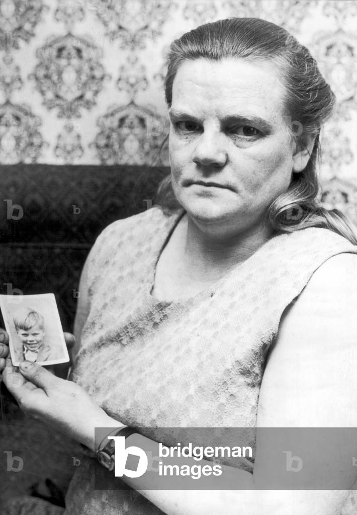 Mrs Winifred Johnson, aged 42, mother of missing boy Keith Bennett, 21st January 1978 (b/w photo)
