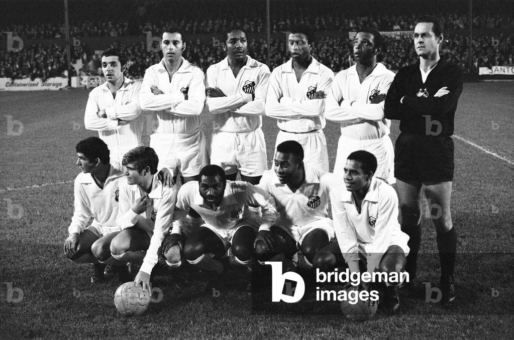 Stoke v Santos, friendly, 23rd September 1969. Final score:Stoke 0-3 Santos (photo)