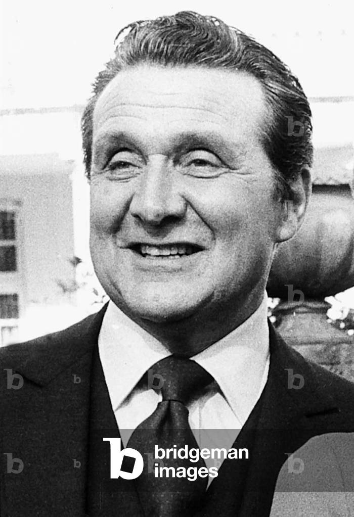 Patrick MacNee British actor 1976 (b/w photo)