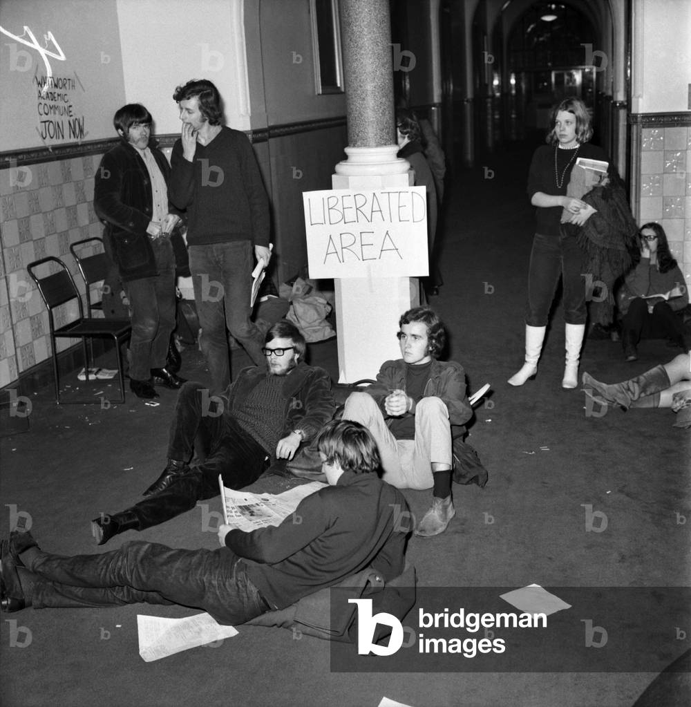 hree hundred students staged a 