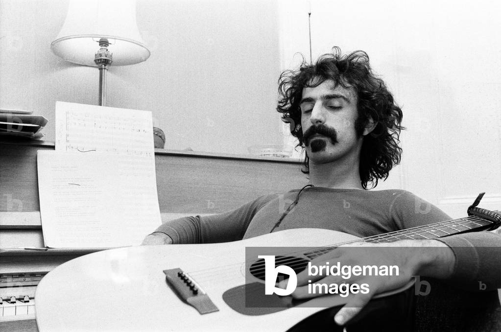 Frank Zappa. American musician. Pictured in London, 8th January 1971