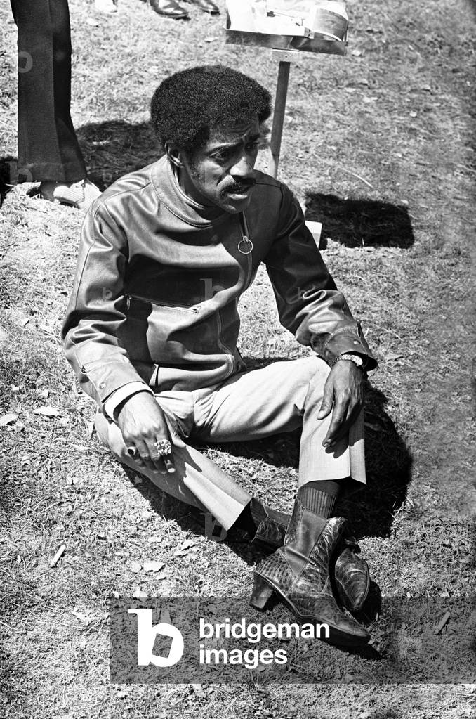 Sammy Davis Junior sulks after his tiff with Director Jerry Lewis on location of 