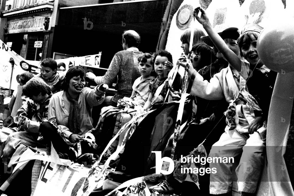 The Lord Mayor of Newcastle's parade in the city centre, 23rd June 1979 (b/w photo)