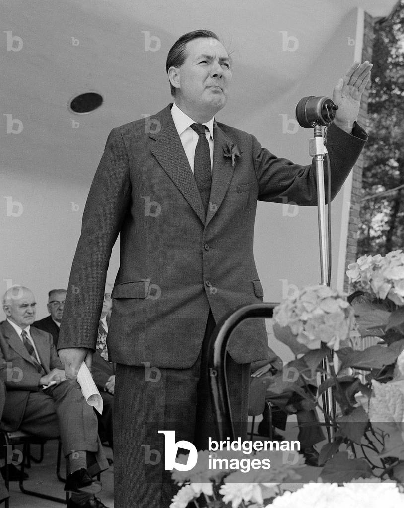 James Callaghan MP at the Notts Miners Gala. June 1960