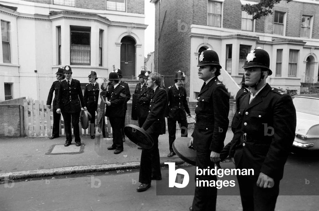 Lewisham Riots, August 1977 (b/w photo)