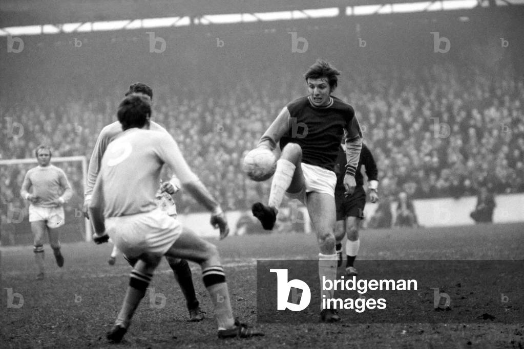 English League Division One match at Upton Park West Ham United v Machester City. Action from the matchJanuary 1970 (photo)