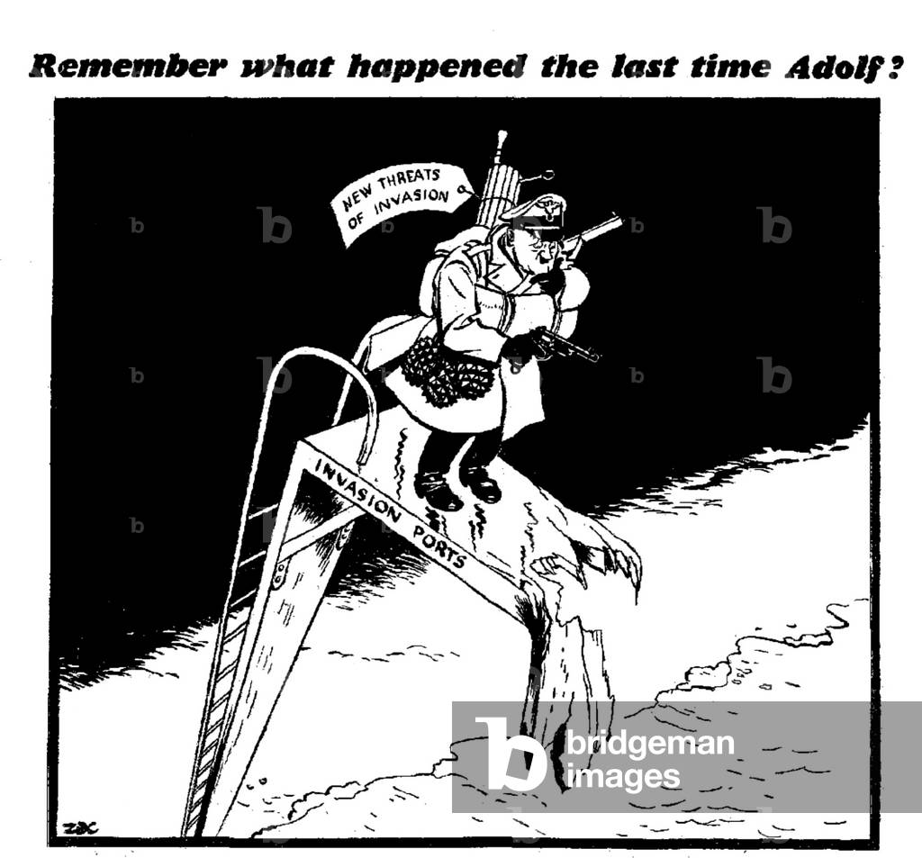 Remember what happened the last time Adolf? 26th November 1940 (b/w photo)