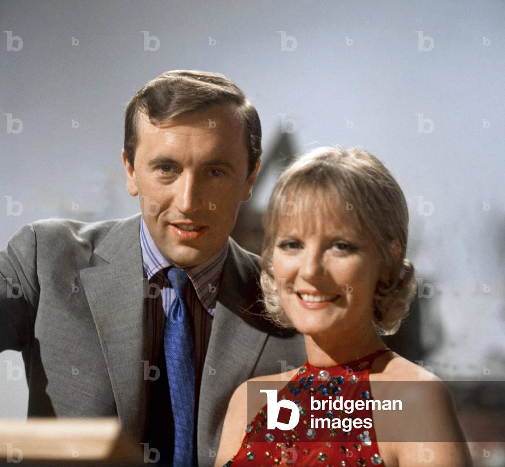 David Frost and Petula Clark who both appeared in a show at Coventry theatre, 14th October 1976 (photo)