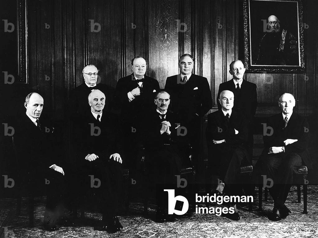 Winston Churchill, 1939 (b/w photo)