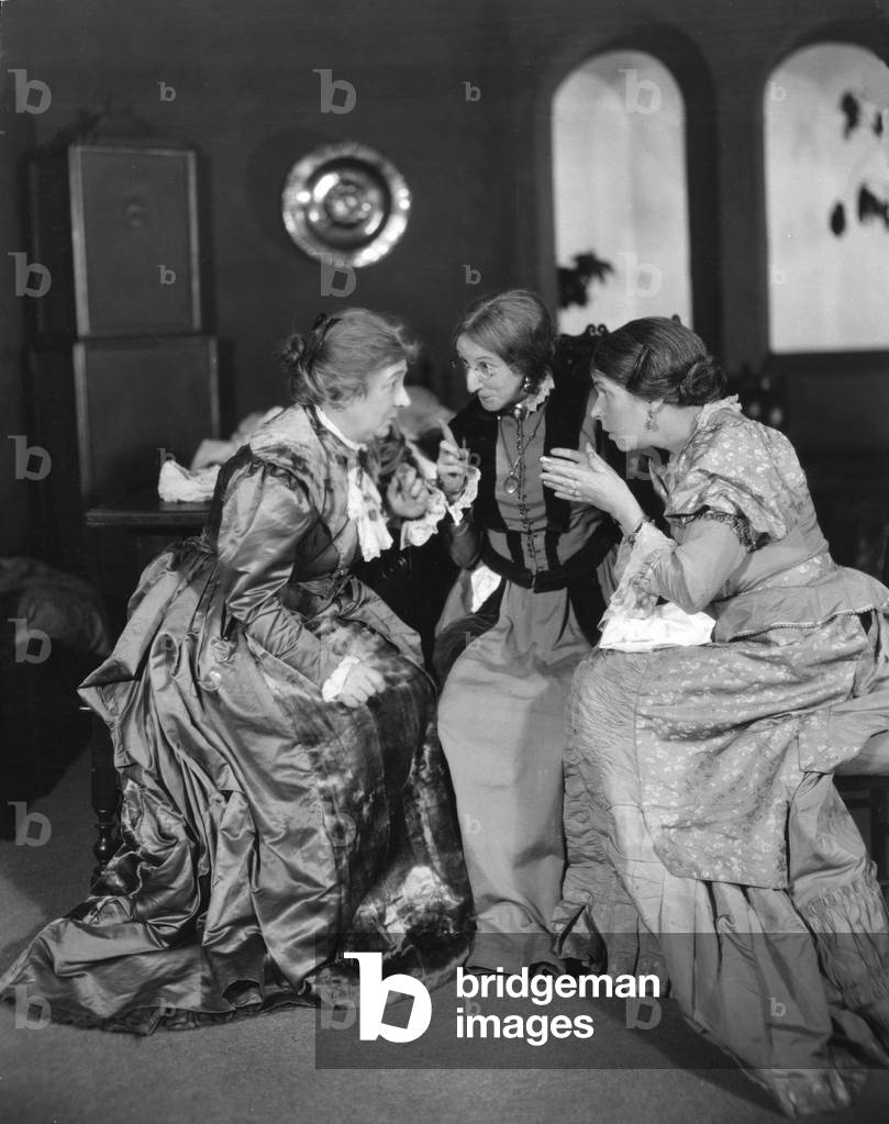 Scene from the play The Pillars of Society, 20th August 1926 (b/w photo)