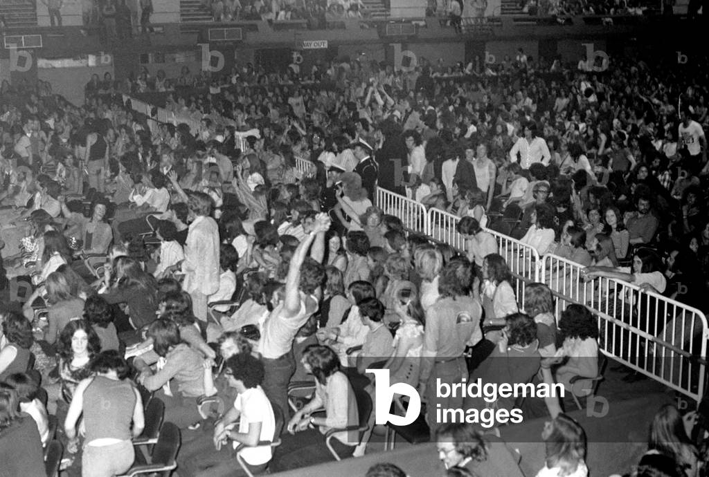 The Rolling Stones Concert. September 1973 (b/w photo)
