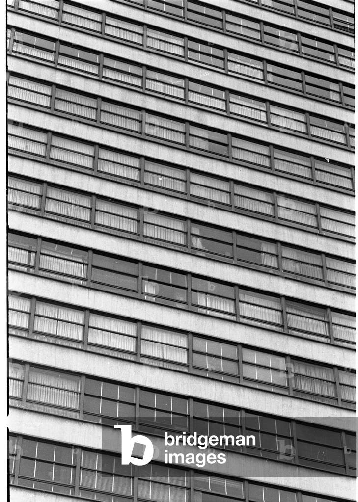 General Street scenes of Mexico City. OPS people, traffic, architecture. January 1968