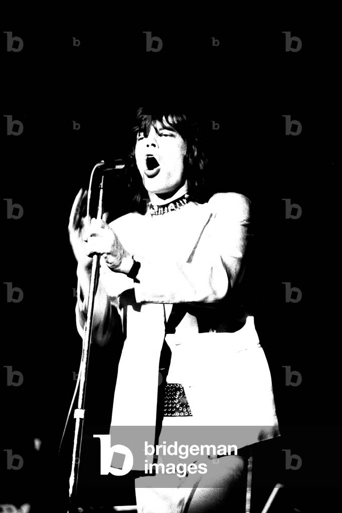 Rolling Stones: Mick Jagger in concert at the Newcastle City Hall, 4th March 1971