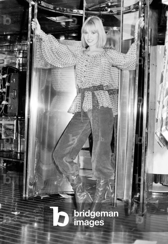 Fashion Shoot: Models: Paris - Spring/Summer 1975: Suede Knickerbockers and Chiffon Top by Ted Lapidus, January 1975