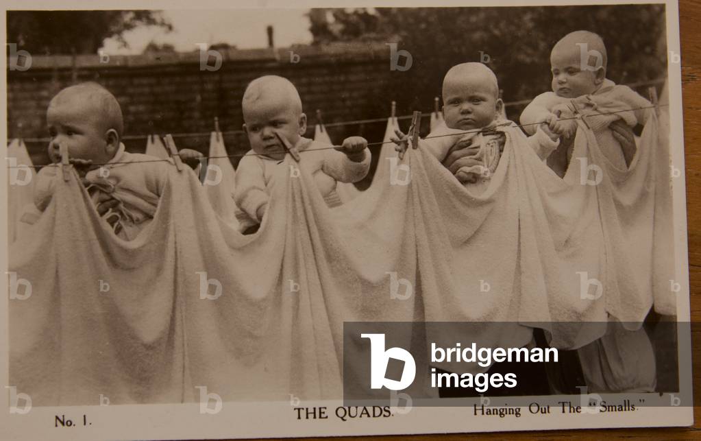 When Ann, Ernest, Michael and Paul Miles were born 1935 they were the first British quadruplets to survive and today they are the world's oldest living quads. Pictured is Ann with old photos of the family. Next year they will overtake a German, now dead, to be the world's oldest quads ever.When Ann, Ernest, Michael and Paul Miles were born 1935 they were the first British quadruplets to survive and today they are the world's oldest living quads. Pictured is Ann with old photos of the family. Next year they will overtake a German, now dead, to be the world's oldest quads ever, 17/11/2014 (photo)
