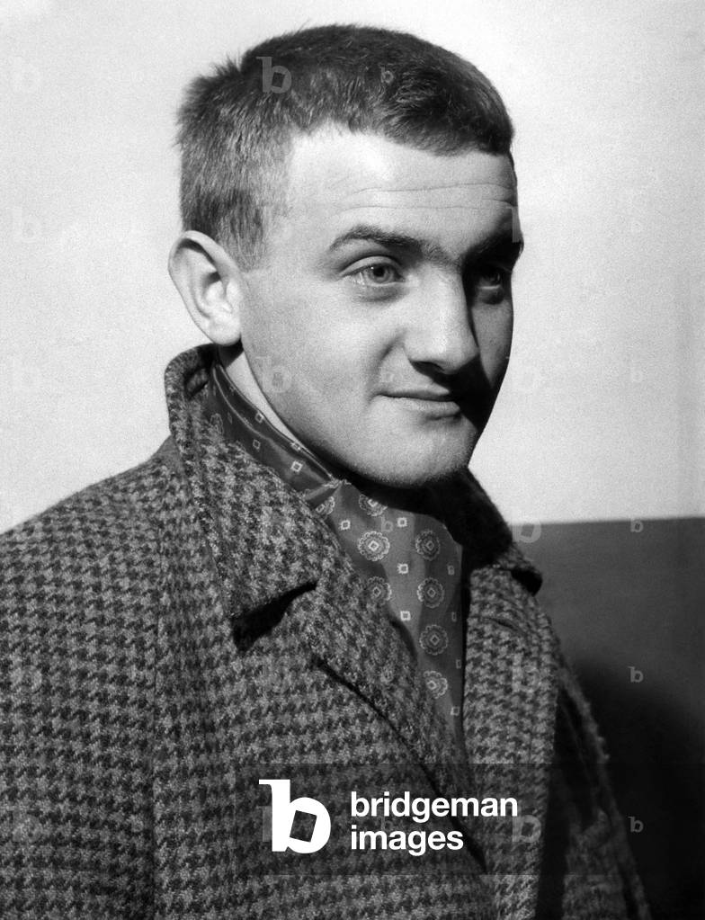 John Caldwell, British Fly-weight champion, 30th May 1961 (b/w photo)
