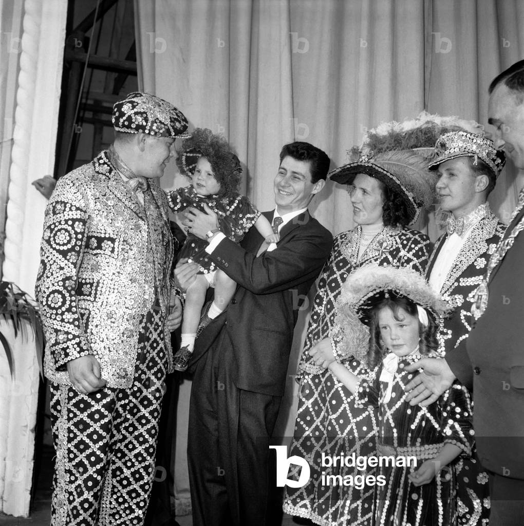 Costers: Pearly Kings and Queens seen here at the Festival Pleasure Gardens in Battersea. May 1953 D2612