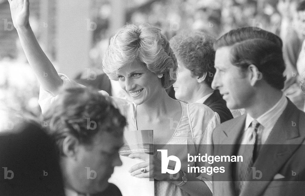 Princess Diana and Prince Charles July 1985
are pictured at the Live Aid concert in Wembley