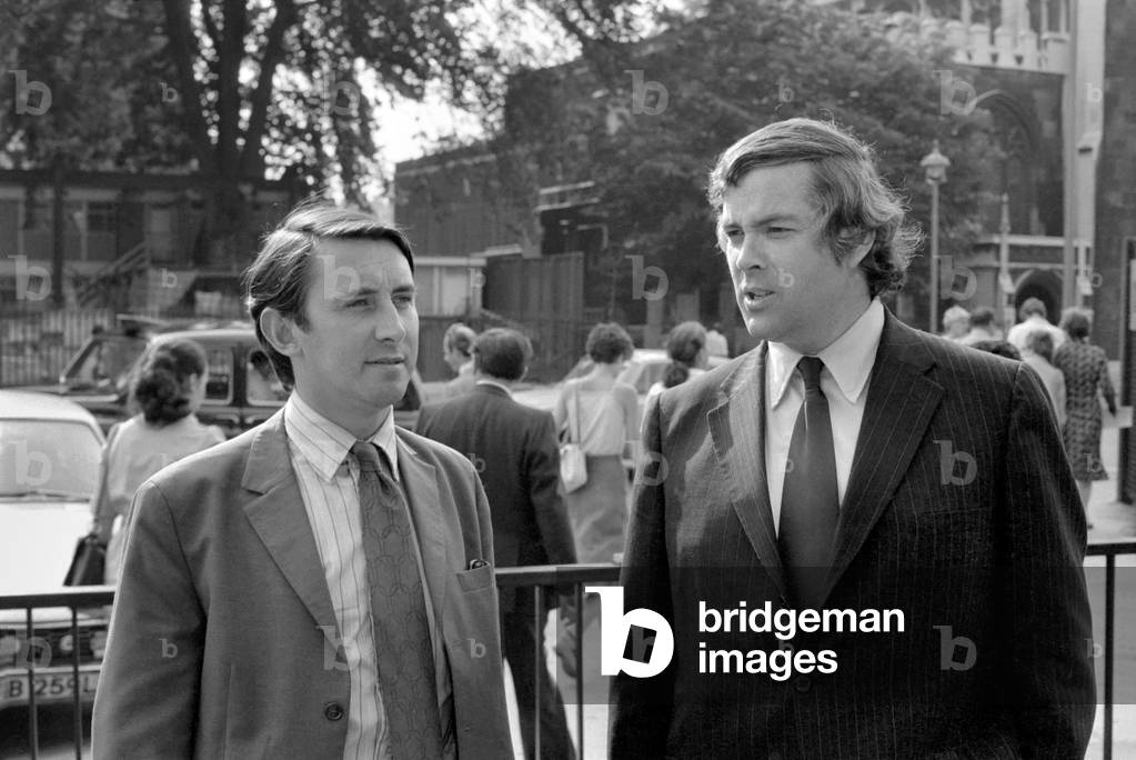 David Steel M.P. (left) and John Pardoe M.P. seen here during the contest for Liberal leadership, July 1976 (b/w photo)