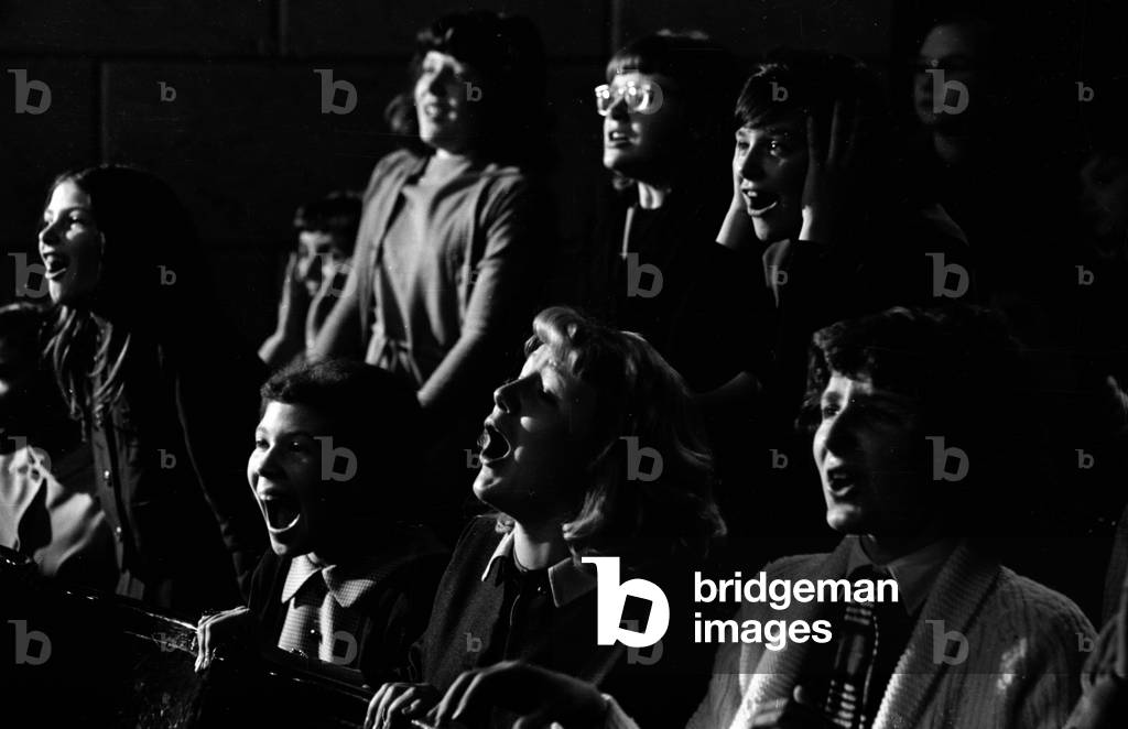 The Beatles filming the finale for 