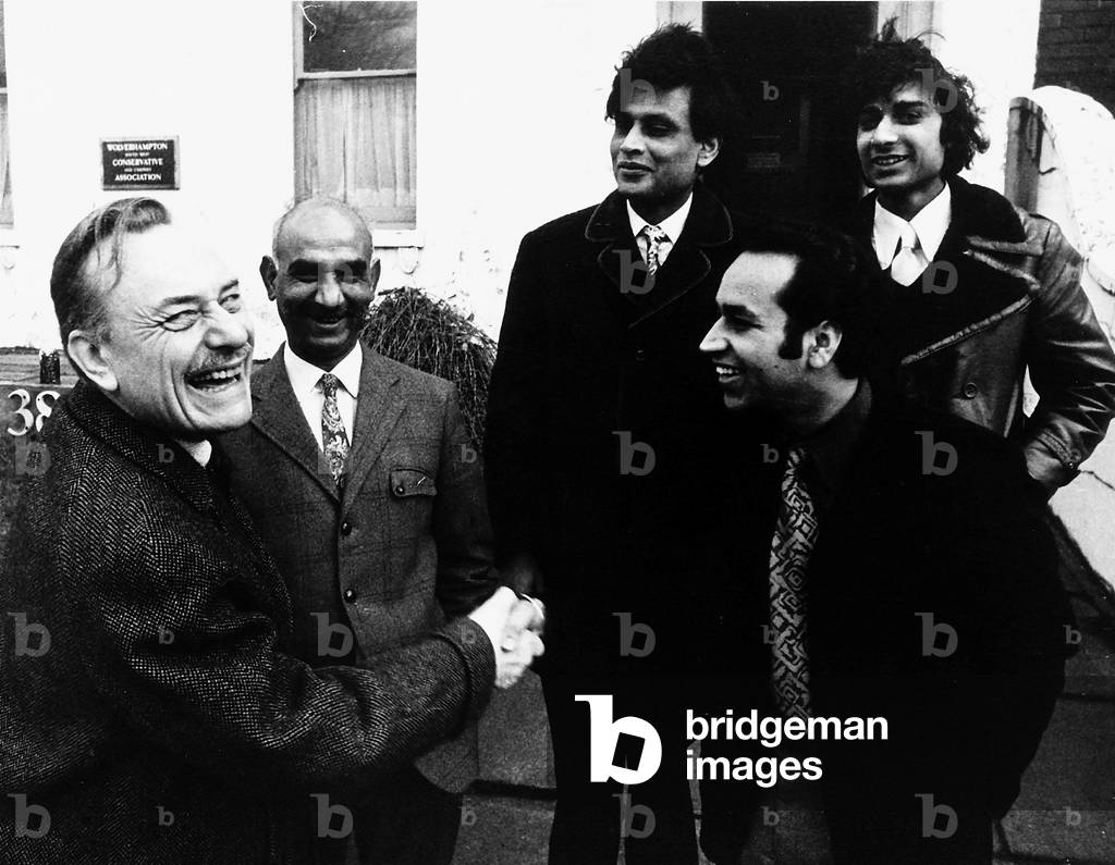 Enoch Powell Conservative MP with party members 1974