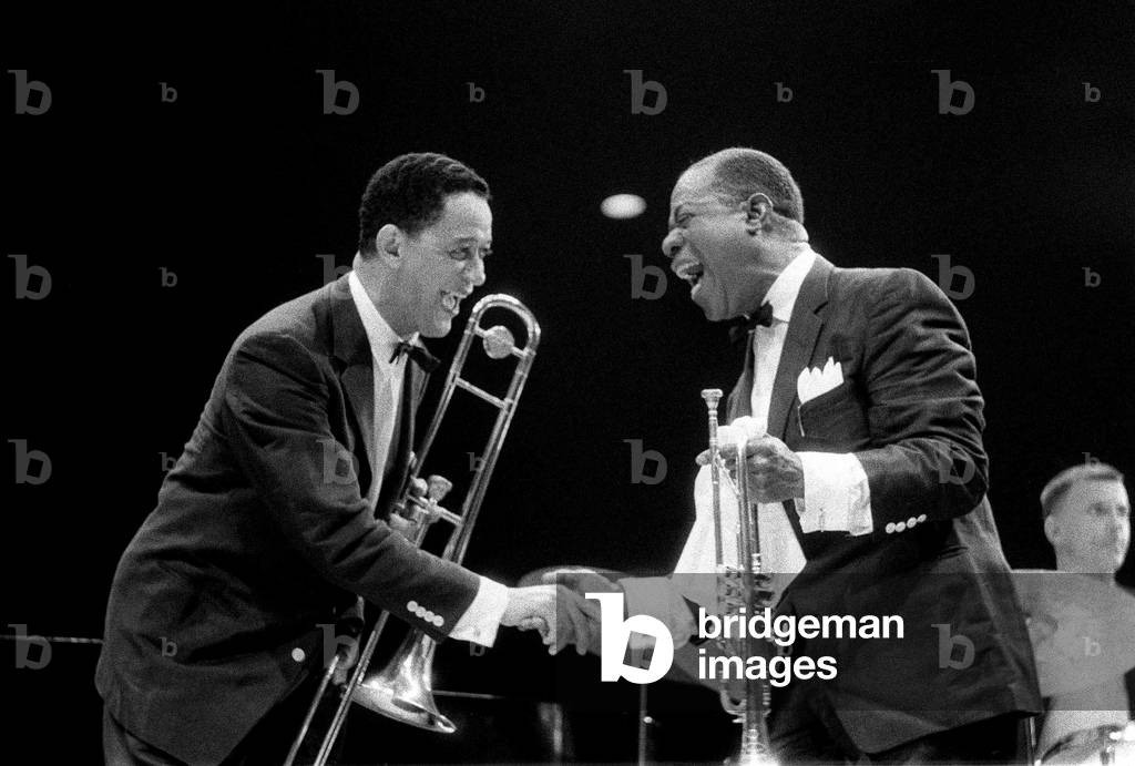 Louis Armstrong Jazz Musician - May 1956 during his first concert in Great Britain