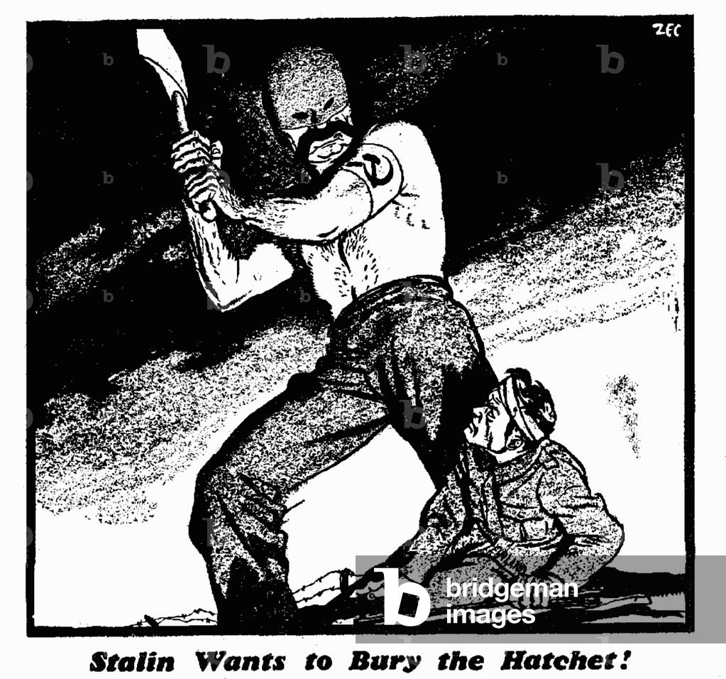 Stalin Wants to Bury the Hatchet!, 9th March 1940 (b/w illustration)