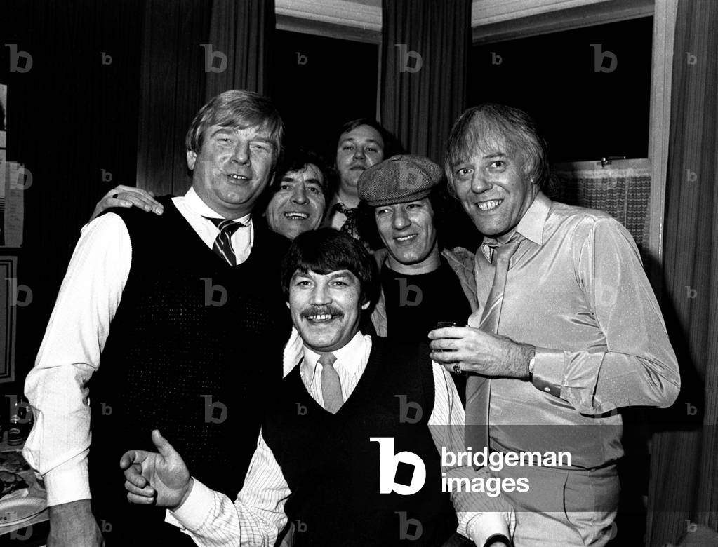 The Kevin Keegan Roadshow at the Heaton RAOB Club in February 1983
 AC/DC singer Brian Johnson with the Evening Chronicle's John Gibson