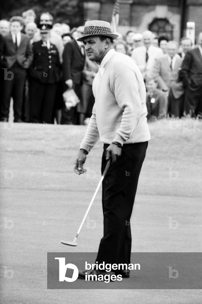 British Open 1965. Royal Birkdale Golf Club, Southport, Sefton, Merseyside, played 7th - 9th July 1965. First round. Wednesday, 7 July 1965. Sam Snead, 1963 (b/w photo)