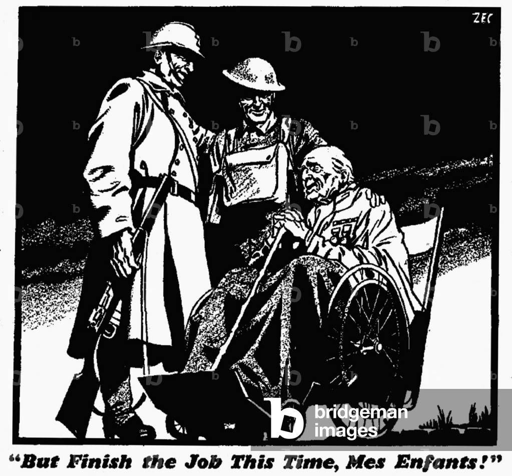 But Finish the Job This Time, Mes Enfants! 19th February 1940 (b/w photo)
