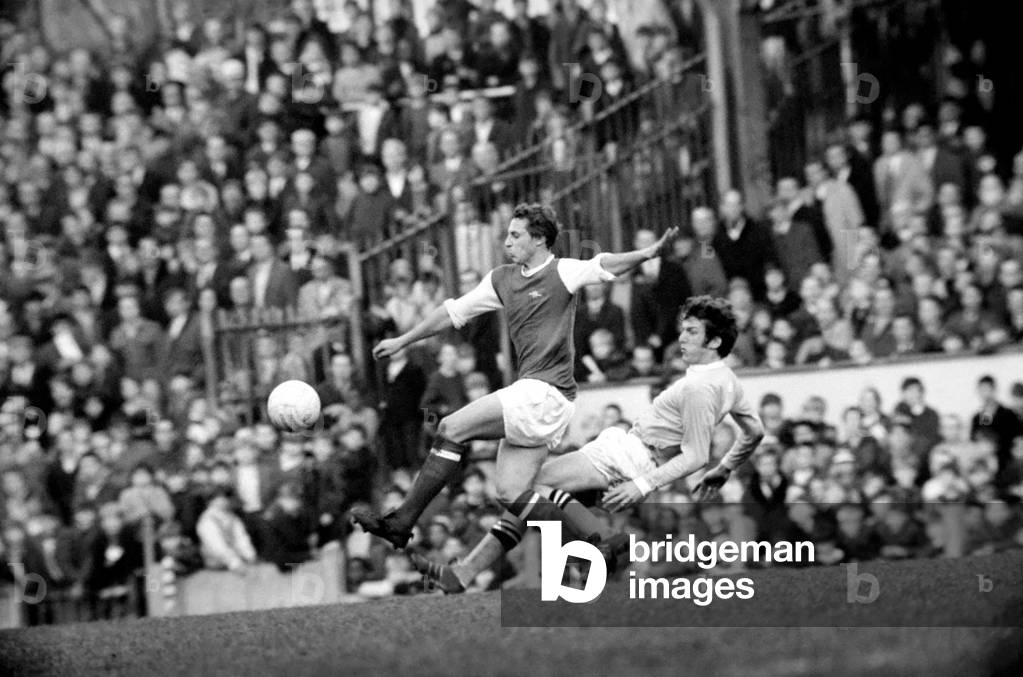 Sport Football. Arsenal vs. Manchester City. November 1969 (photo)