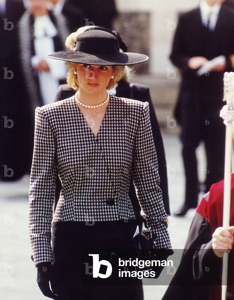 Princess Diana attends the, Marchioness Memorial Service at Southwark Cathedral, September 1989 (photo)