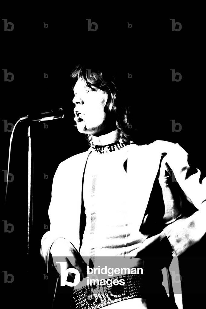 Rolling Stones: Mick Jagger in concert at the Newcastle City Hall, 4th March 1971