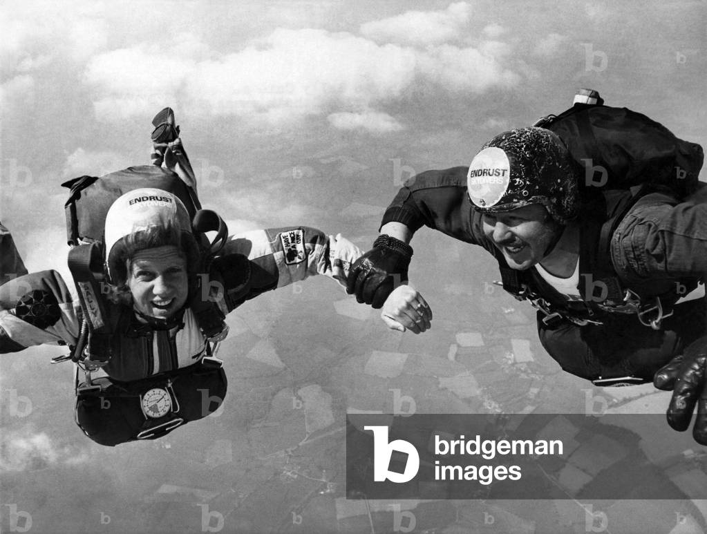 Leaping from an aircraft, 12,000ft up, is the sort of thing few people would contemplate. But to the 
